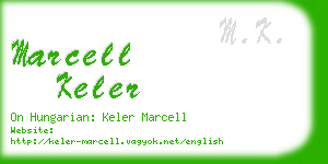 marcell keler business card